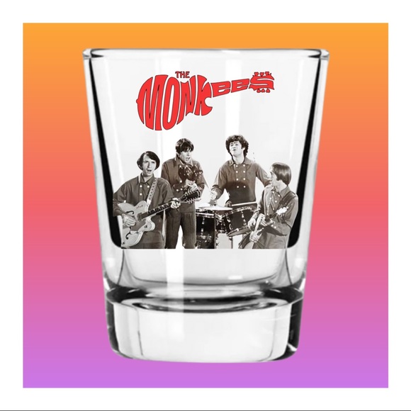 Set of 4 The Monkees Shot Glasses WITH MATCHING GIFT BOXES - Picture 3 of 5